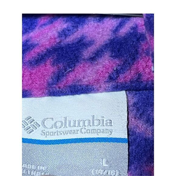 Columbia Girls Purple Fleece Jacket‎ Size Large (14/16) - Picture 5 of 8